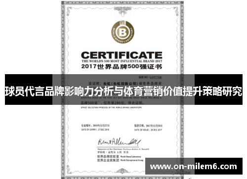 球员代言品牌影响力分析与体育营销价值提升策略研究 球员代言品牌影响力分析与体育营销价值提升策略研究